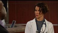 Sarah (Linsey Godfrey) dealt with an onslaught of patients. \Image: Peacock